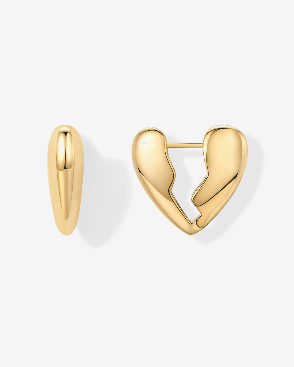 人気ブランド【PAVOI】Chunky Broken Heart Hoopピアス Brokenhearted Hoop Earrings – PAVOI