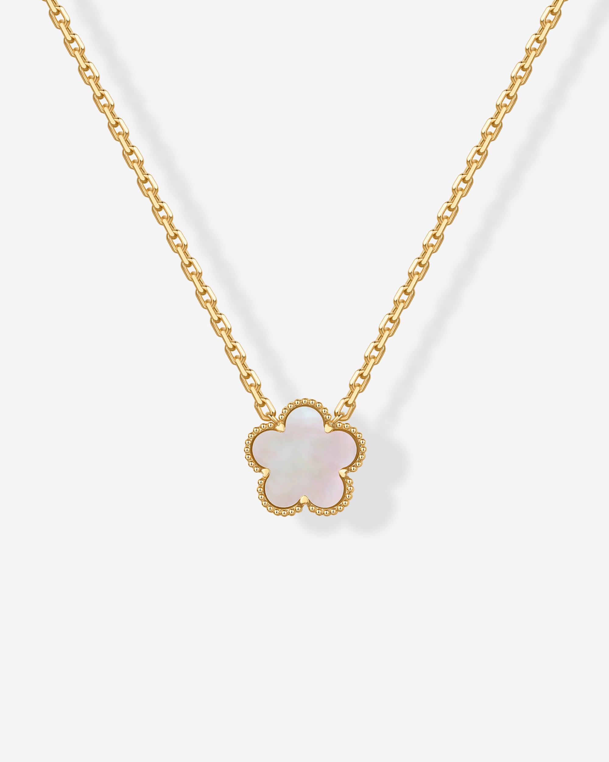 Gemstone Clover Necklace – PAVOI