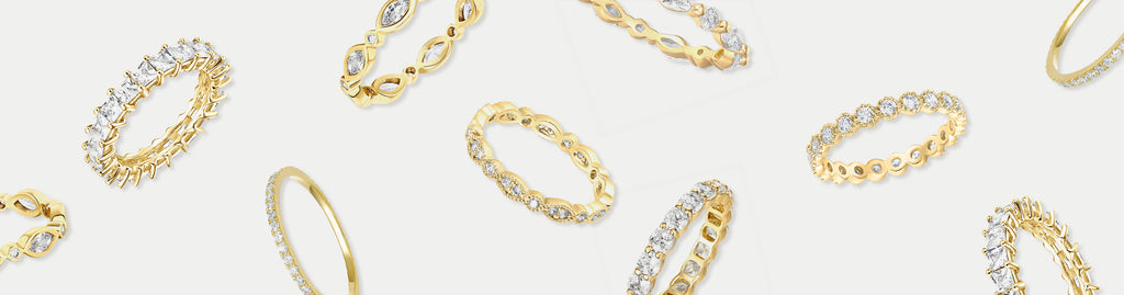 Eternity Band Rings - Easy to Stack for everyday wear