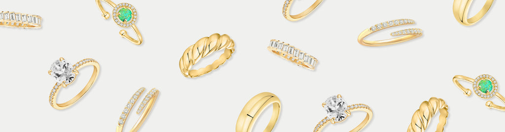 Stack Your Rings - Mix & Match 14k Plated Yellow, White, or Rose Gold