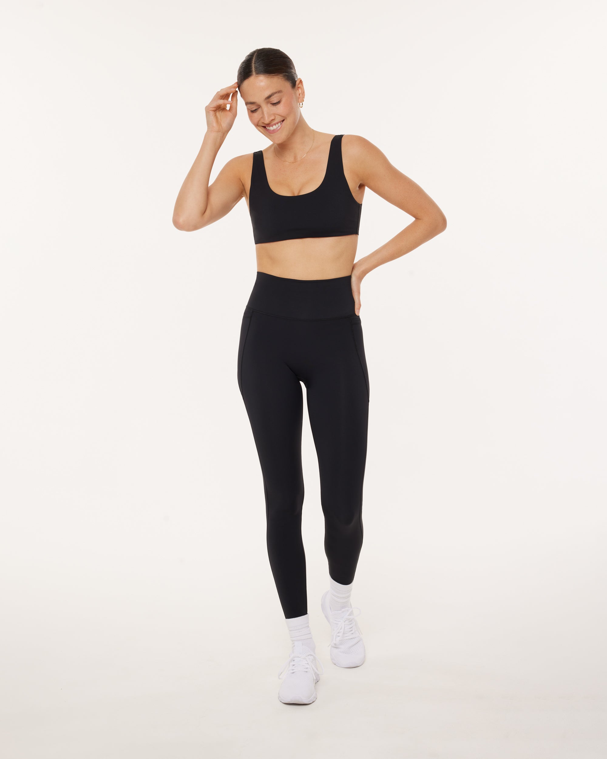 High-Waisted Butt Lifting Tall-Length Leggings with Pockets