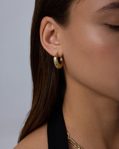 Waterproof Chunky Square Hoop Earrings