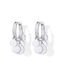 Waterproof Round Charm Dangle Earrings