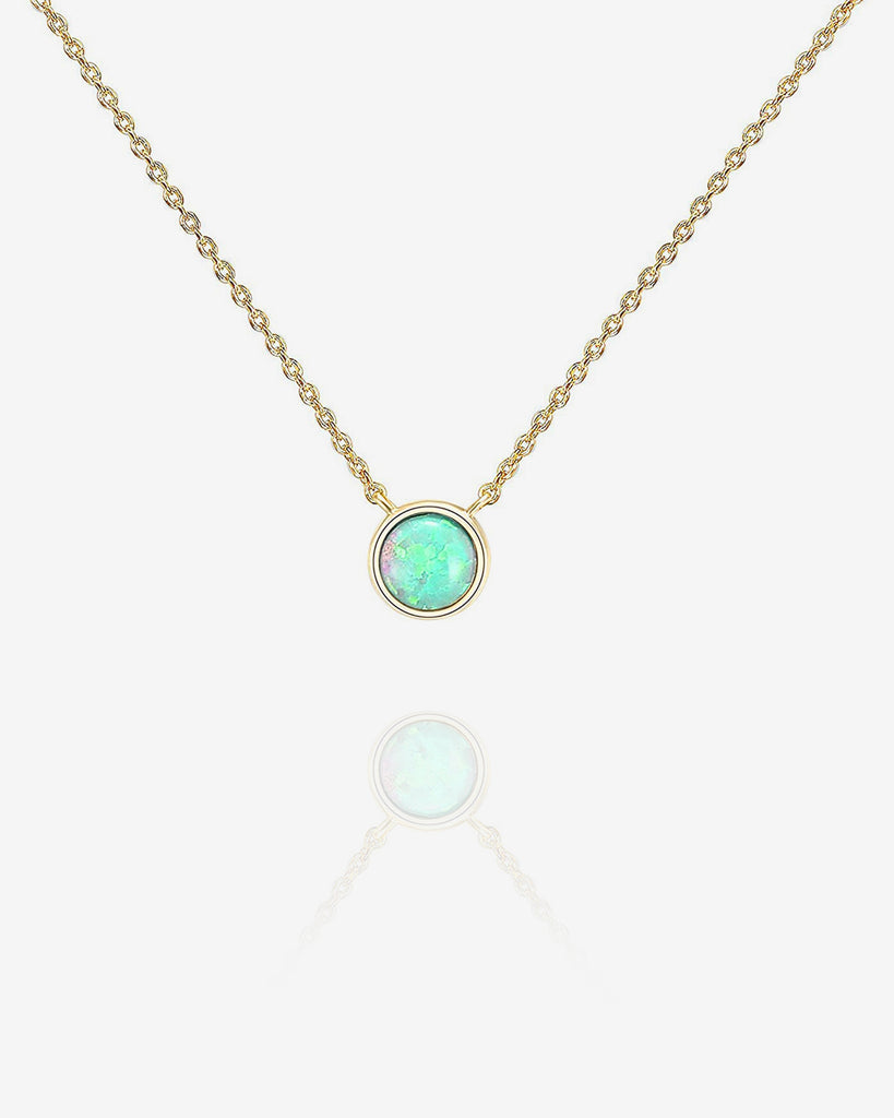 #Variant_Yellow Gold Green Opal