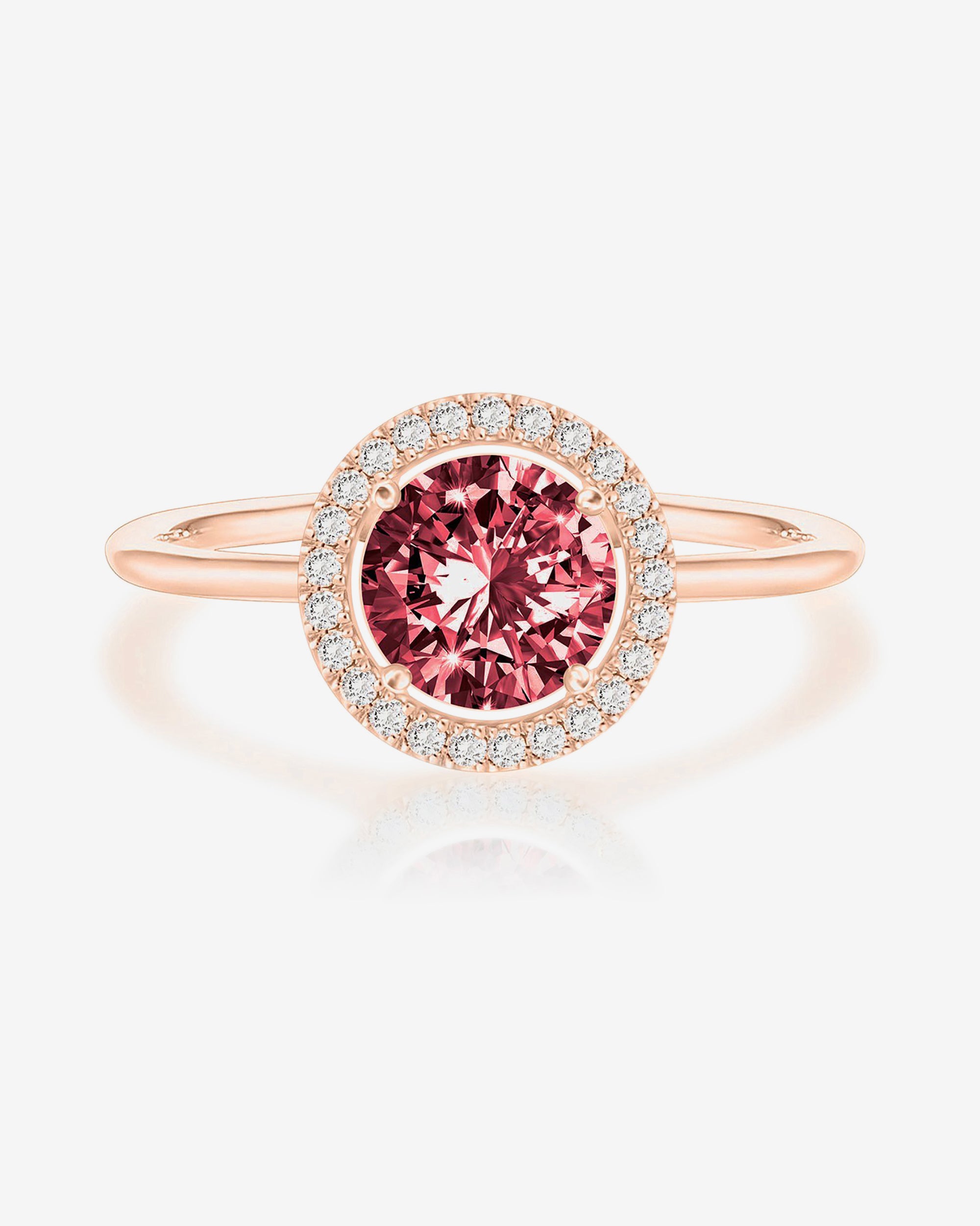 Rose Golden Plated Swarovski Crystal Fancy Ring. | K M HandiCrafts India