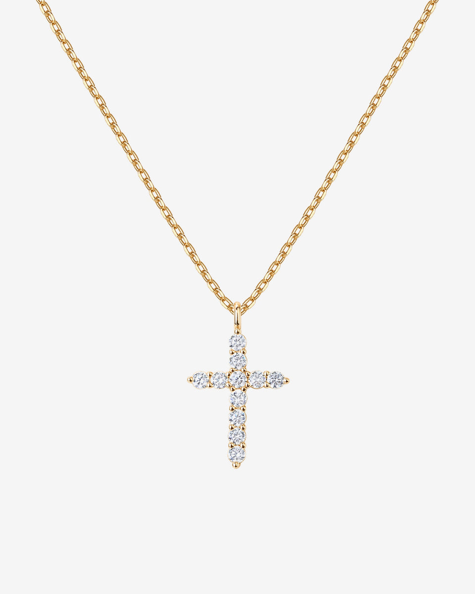 14K Gold Plated Cross Pendant Necklace | Affordable Everyday Jewelry