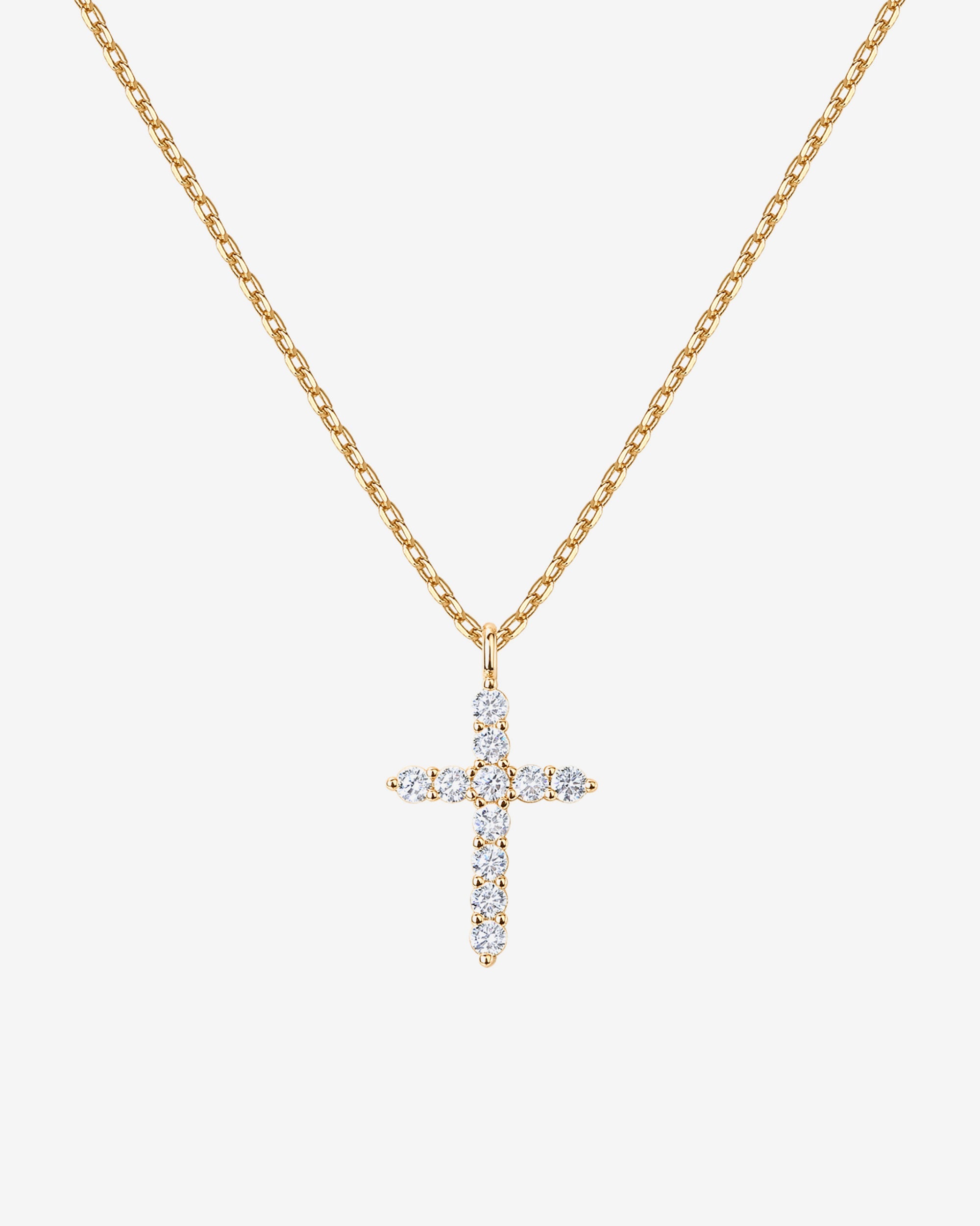 14K Gold Plated Cross Pendant Necklace Affordable Everyday