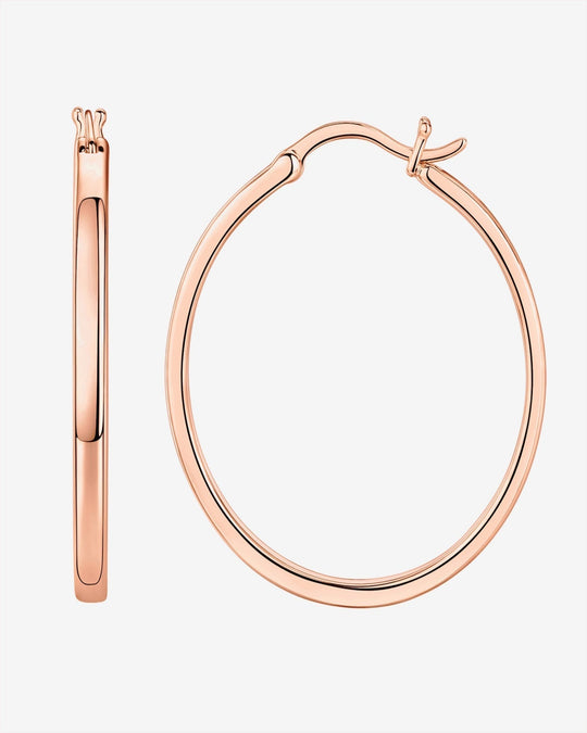 Vermeil Square Tube Hoops