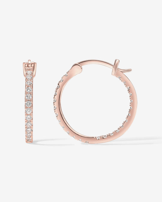 Vermeil Slim Inside-Out Hoops
