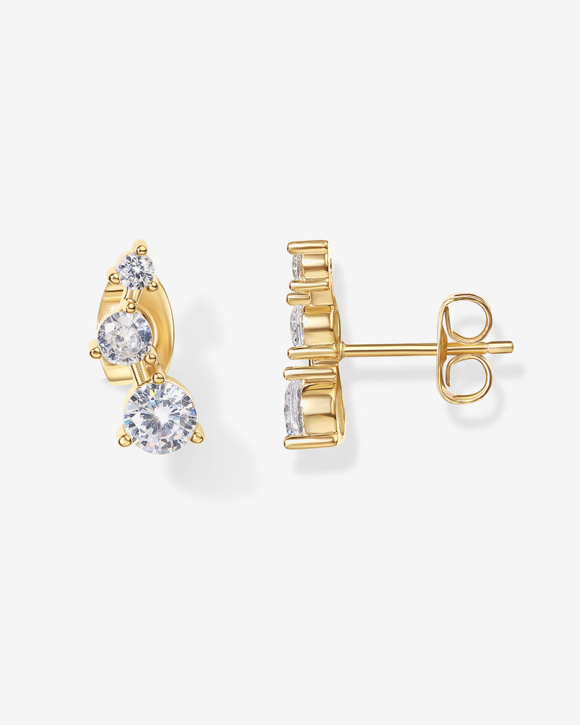 .com .com: PAVOI Womens 14K Gold Plated Yellow Gold - Sterling  Silver Post Cubic Zirconia Ear Crawler Earrings: Clothing, Shoes & Jewelry