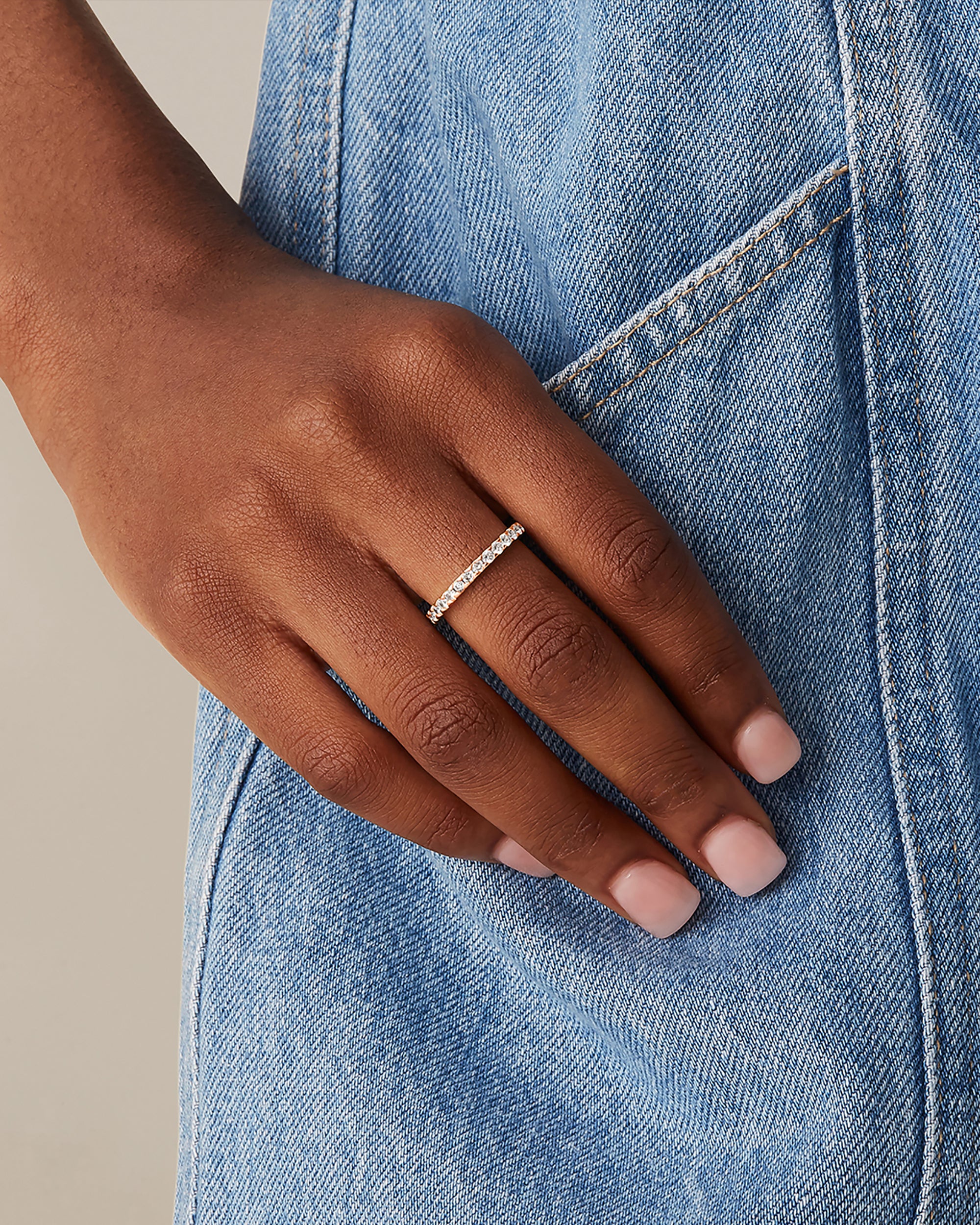 人気ブランド【PAVOI】Classic Eternityリング Classic Eternity Band | Pavoi Rings | Travel Wedding Ring