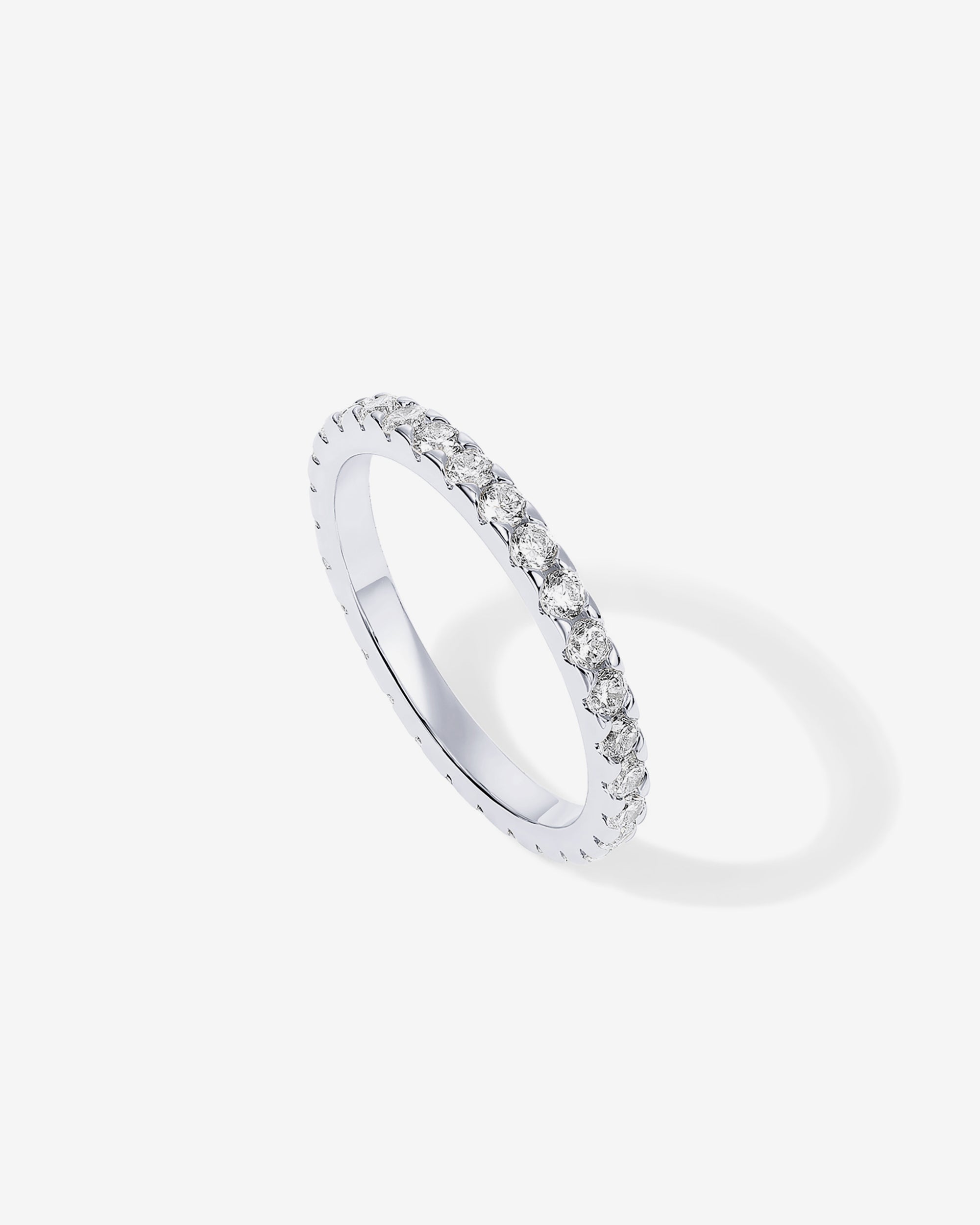14K Gold Plated Crystal Eternity Band | Affordable Everyday