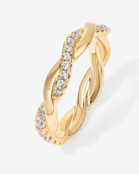 Vermeil Braided Eternity Band