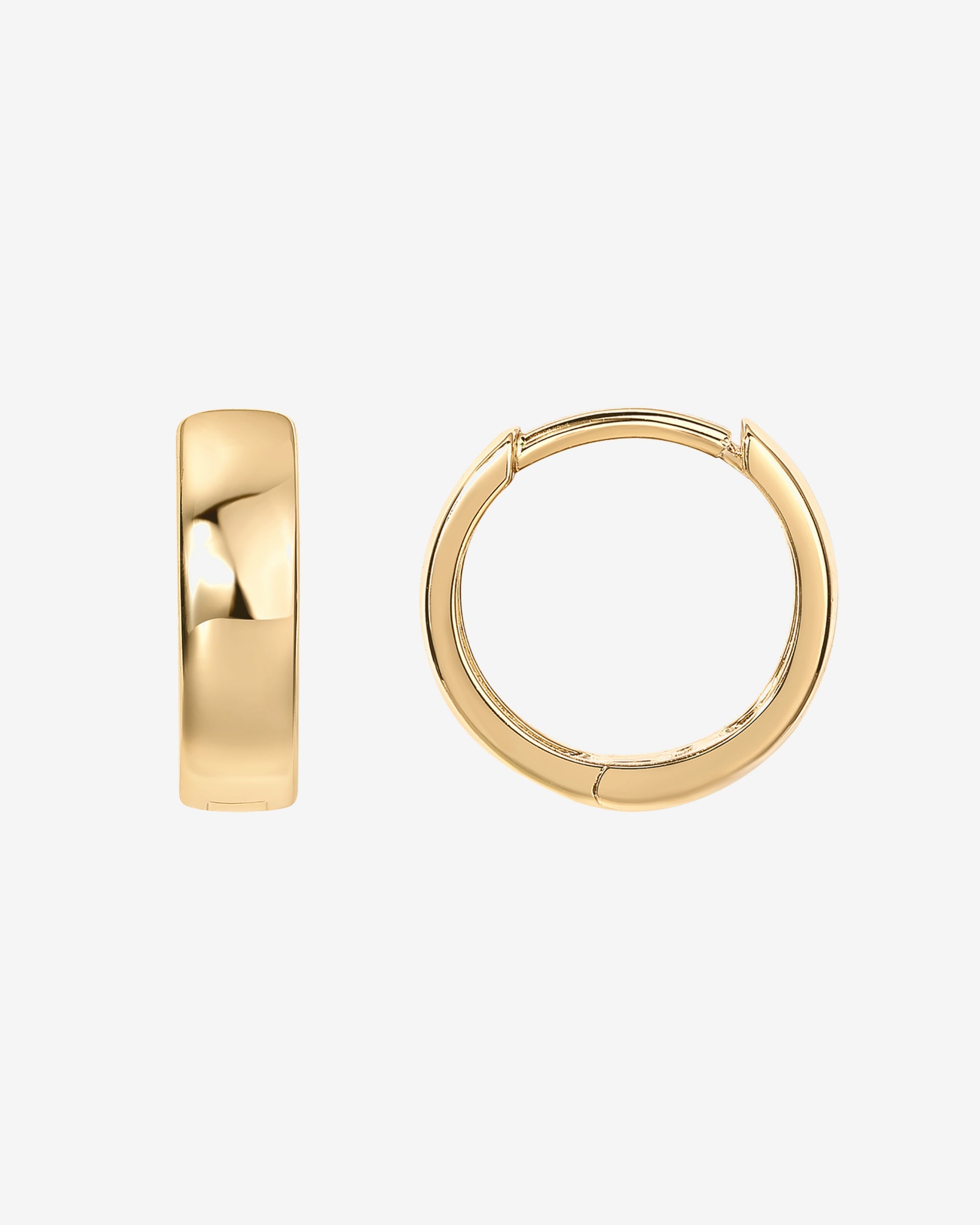 PAVOI 14K Gold Plated Initial Huggie Earrings With CZ - Personalized Dangle Hoops