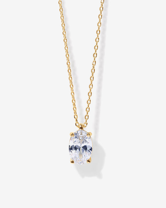 Oval Pendant Necklace