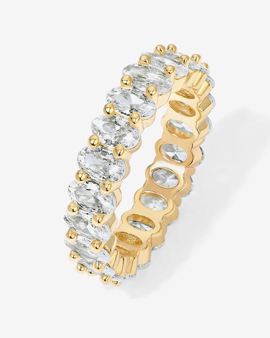 Oval Eternity Band Ring