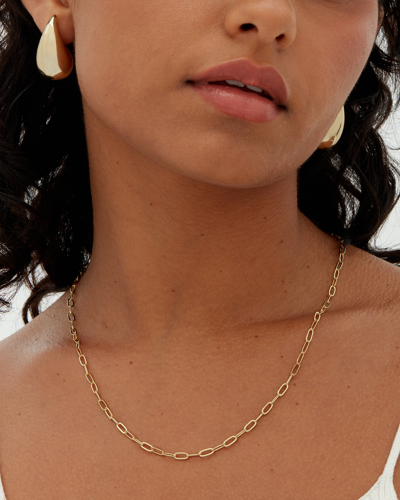 Paperclip Chain Necklace – PAVOI