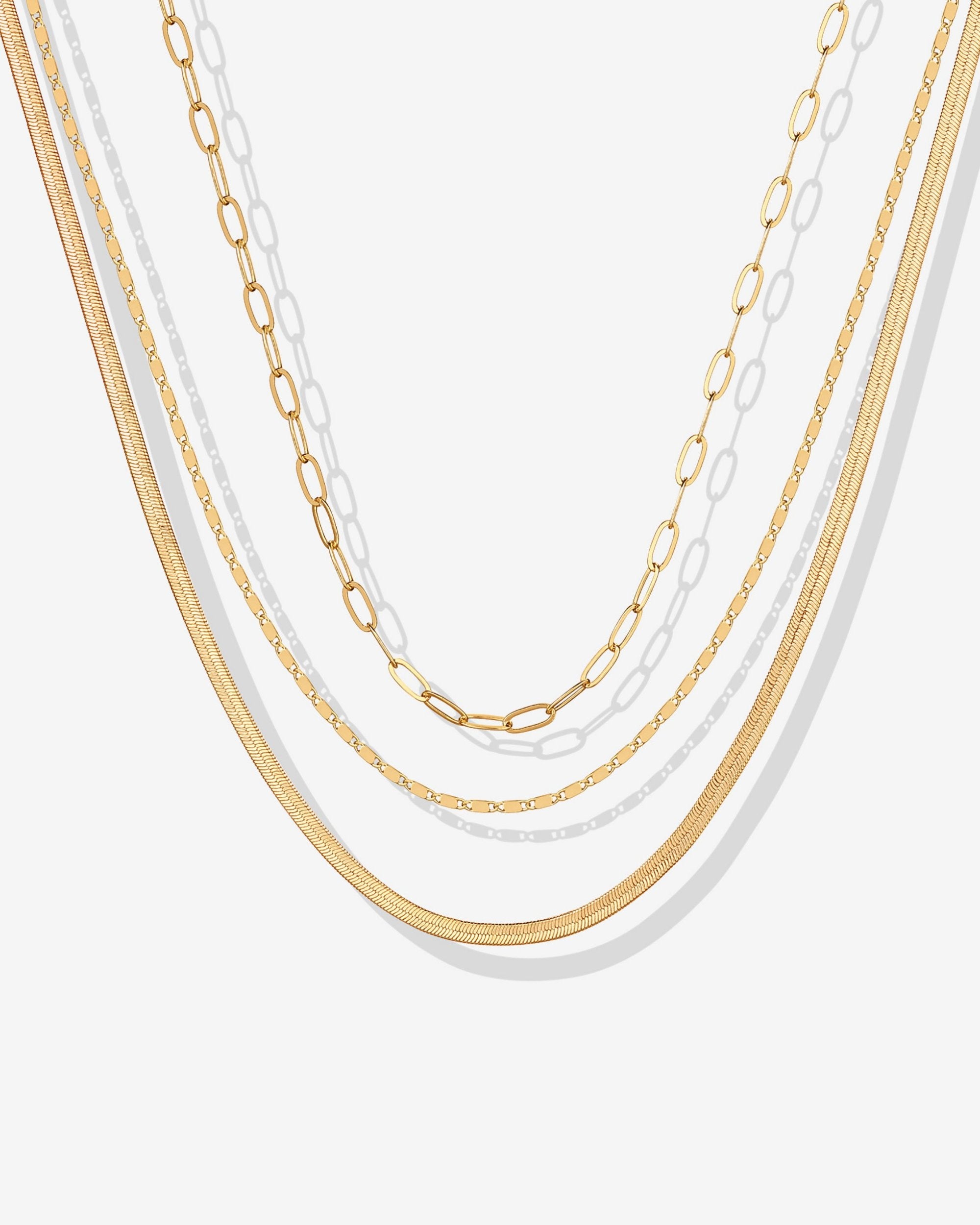 Layered Chain Necklace – PAVOI