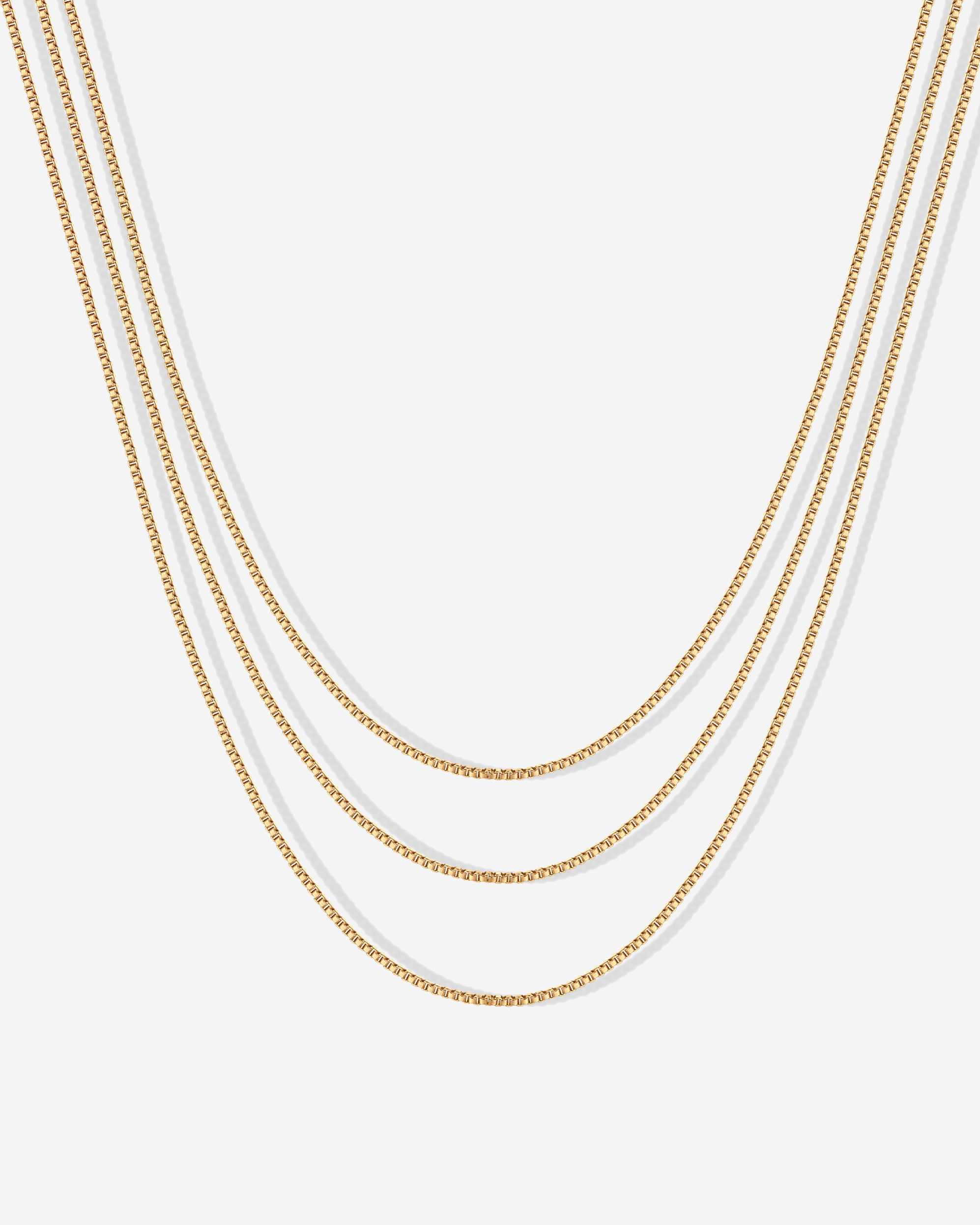 Three Layered Chain Necklace – PAVOI