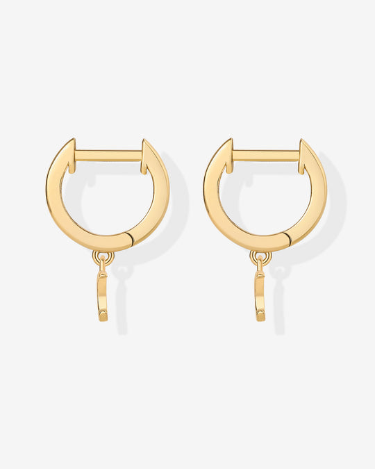Vermeil Drop Moon Huggies