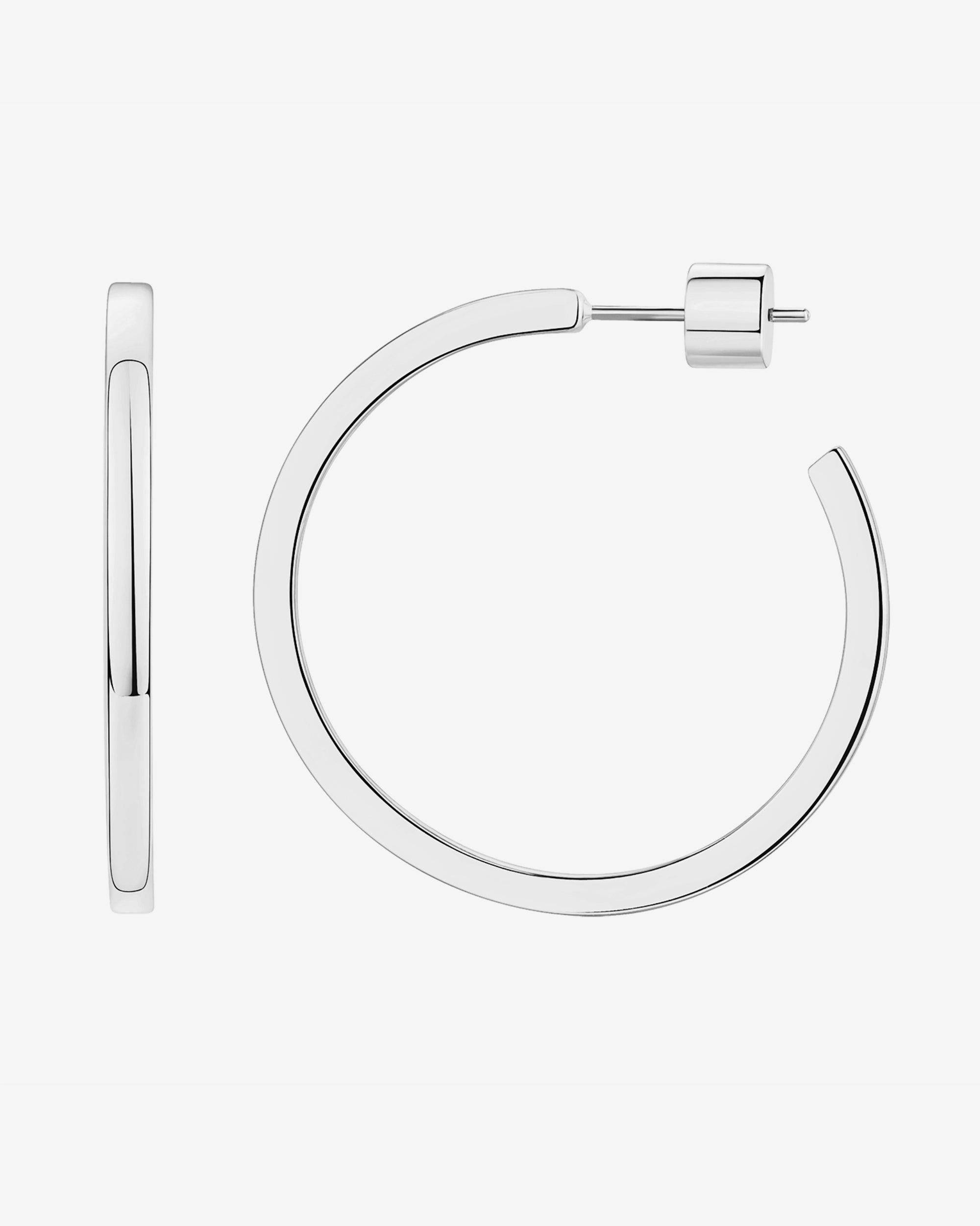 Square Edge Open Hoop – PAVOI