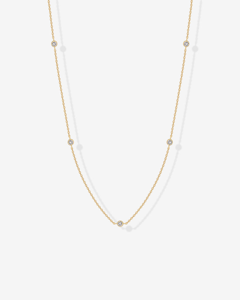 Pearl & Diamond Essence Chain Necklace  Necklace 