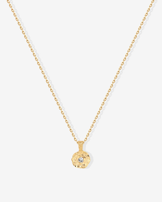 Hammered Coin Pendant