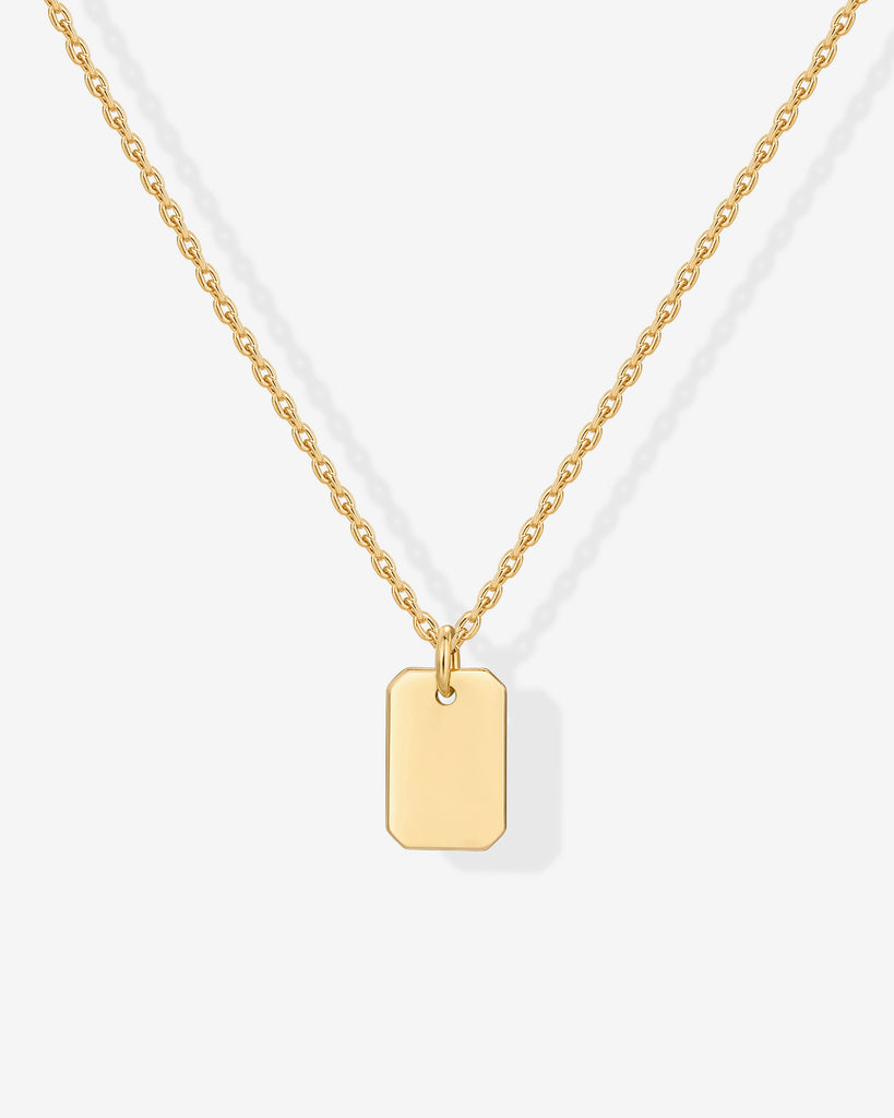 Layered Dog Tag Pendant Necklace  Necklace 