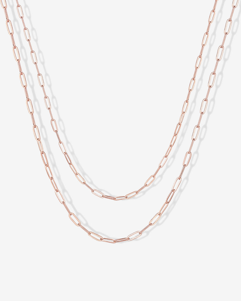 Layered Paperclip Necklace  Necklace 