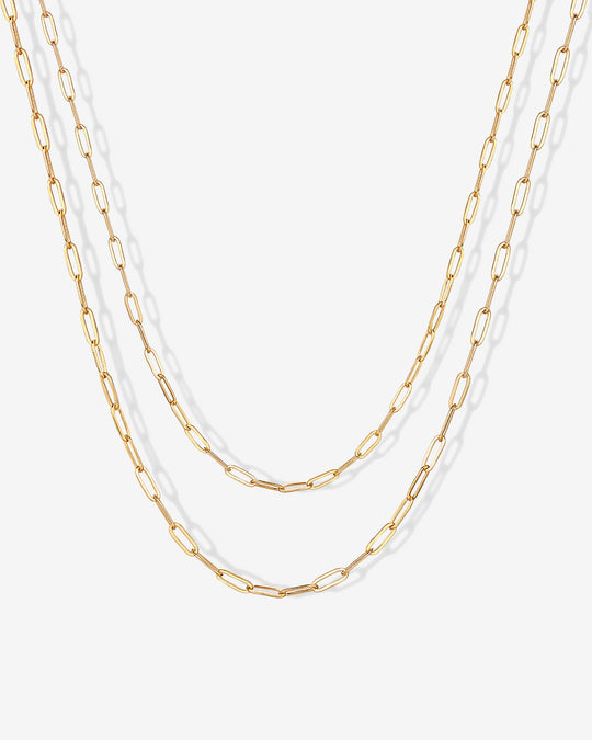 Layered Paperclip Necklace