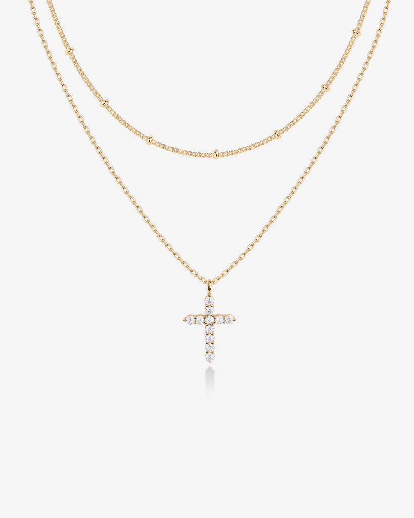 Layered Cross Pendant Necklace  Necklace 