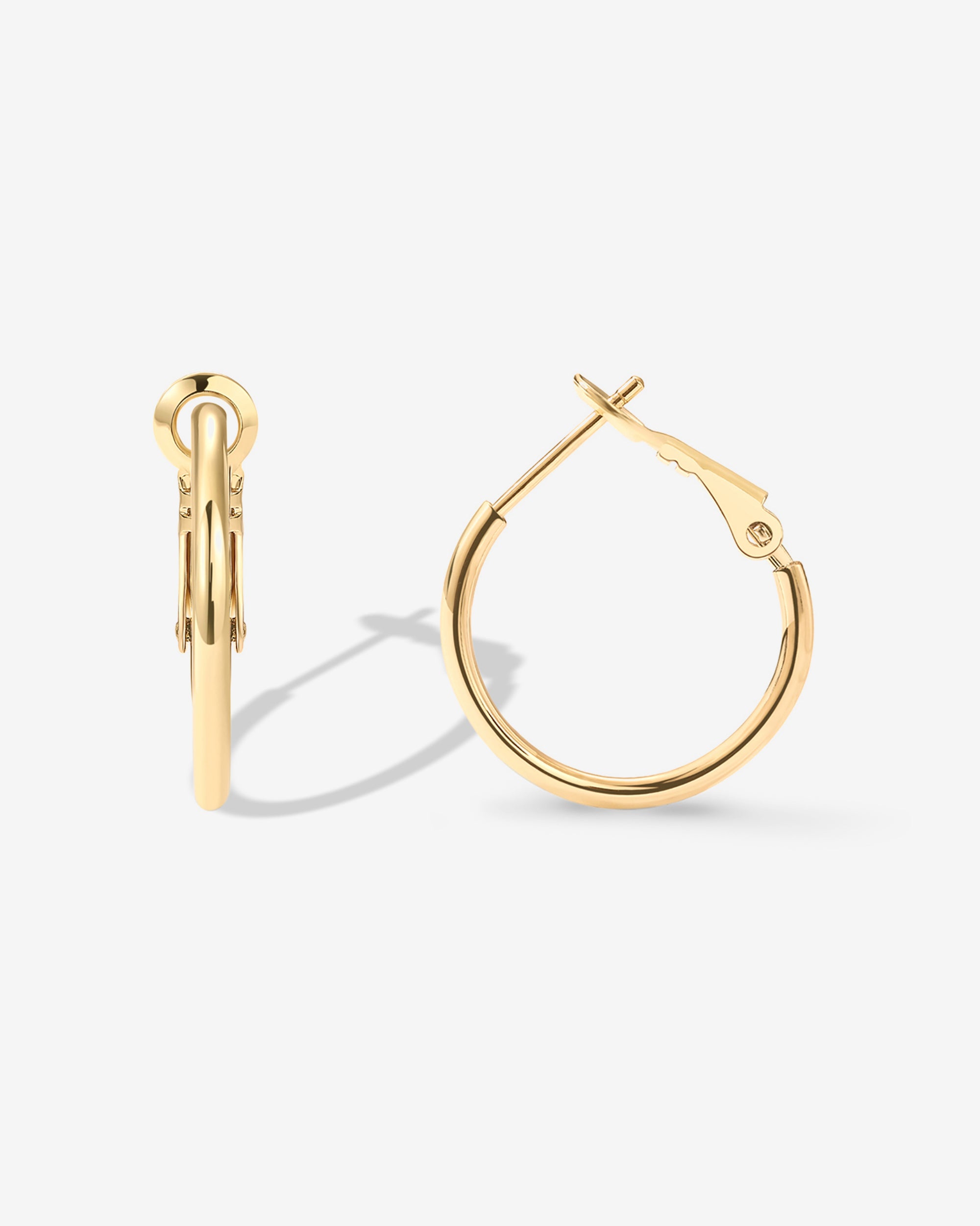 Clasp Back Thin Hoops – PAVOI