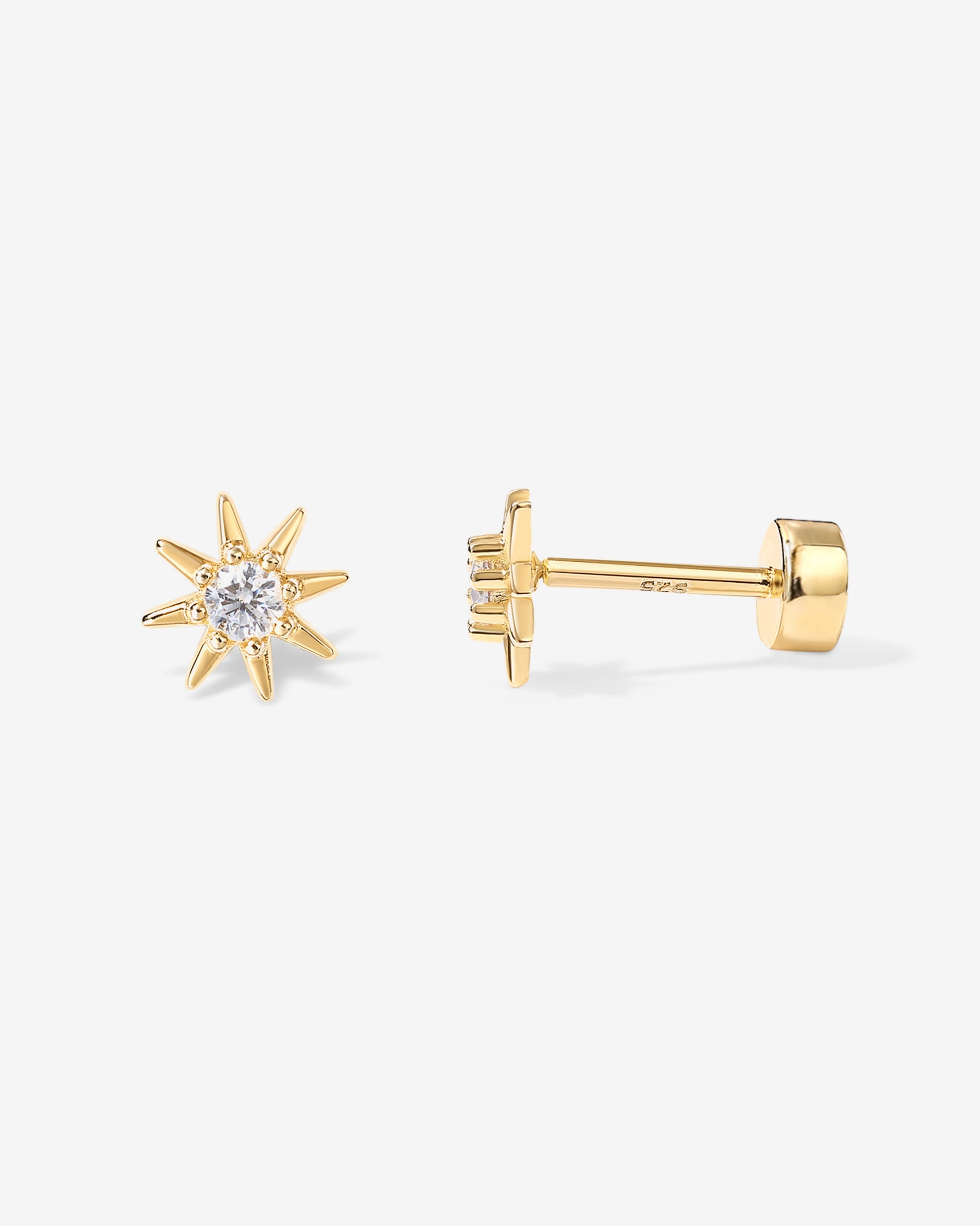 人気ブランド【PAVOI】North Star Stud Flat Backピアス Tiny Star Screw Back Stud – PAVOI