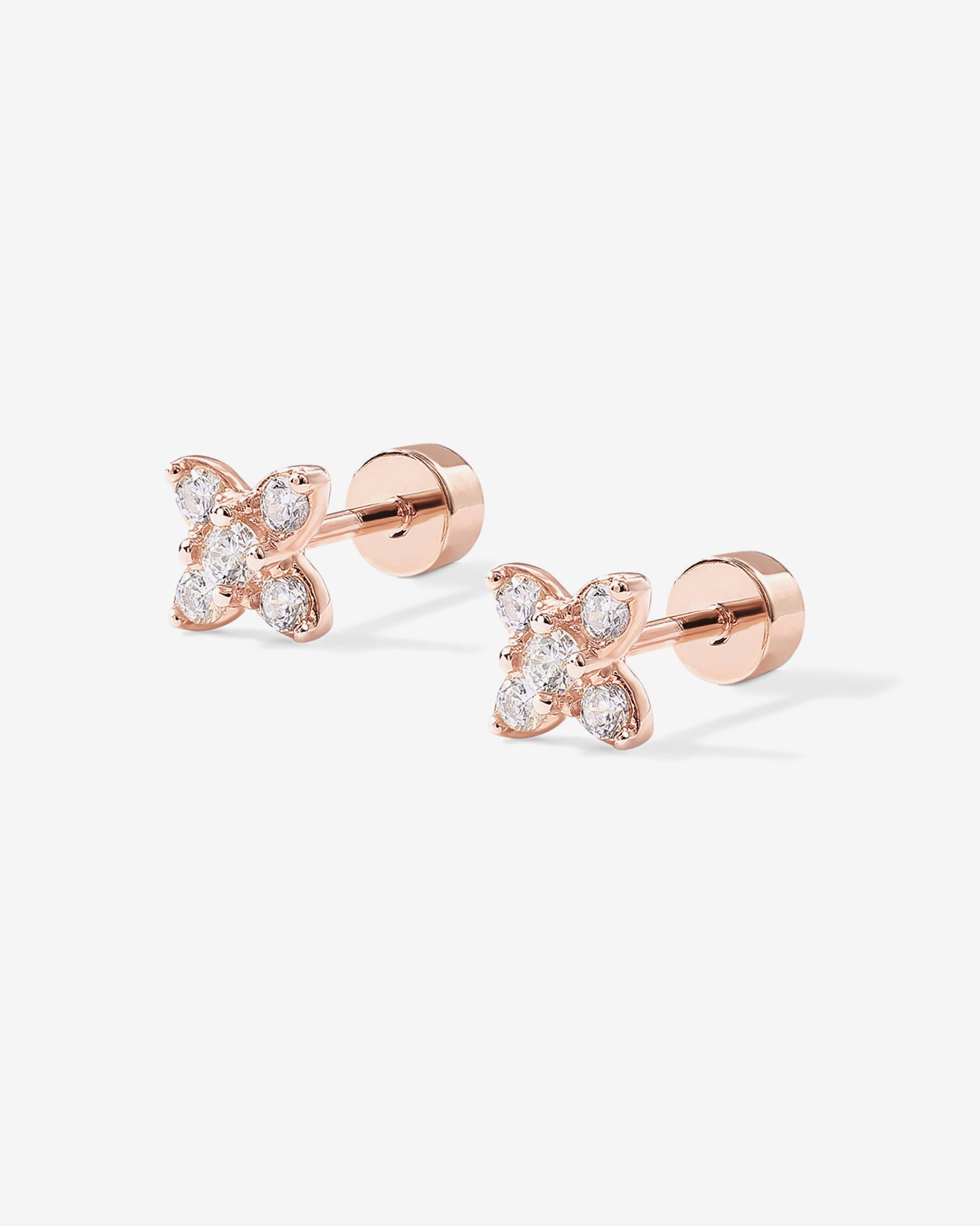 人気ブランド【PAVOI】Flower Stud Flat Backピアス Tiny Flower Screw Back Stud – PAVOI