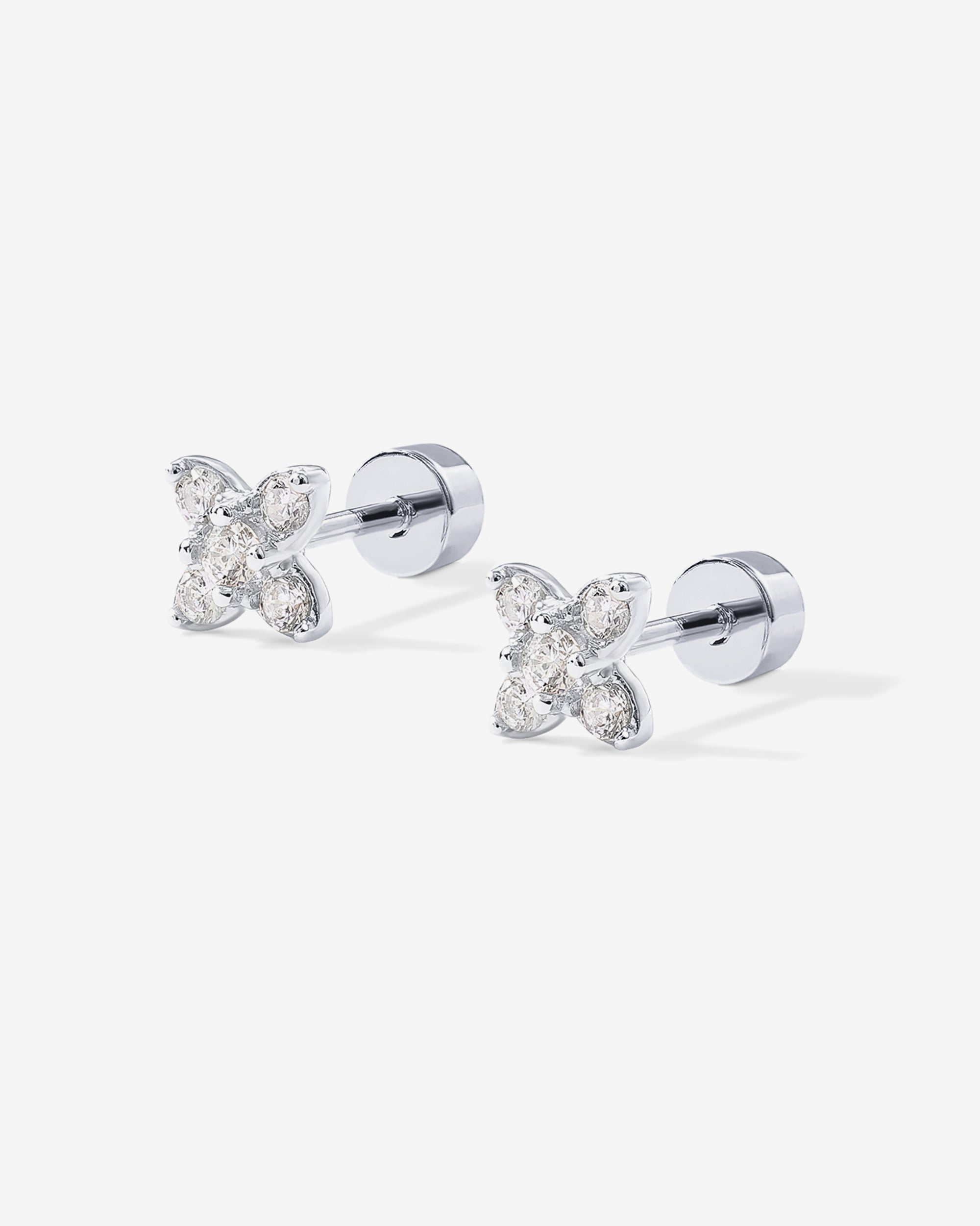 人気ブランド【PAVOI】Flower Stud Flat Backピアス Tiny Flower Screw Back Stud – PAVOI