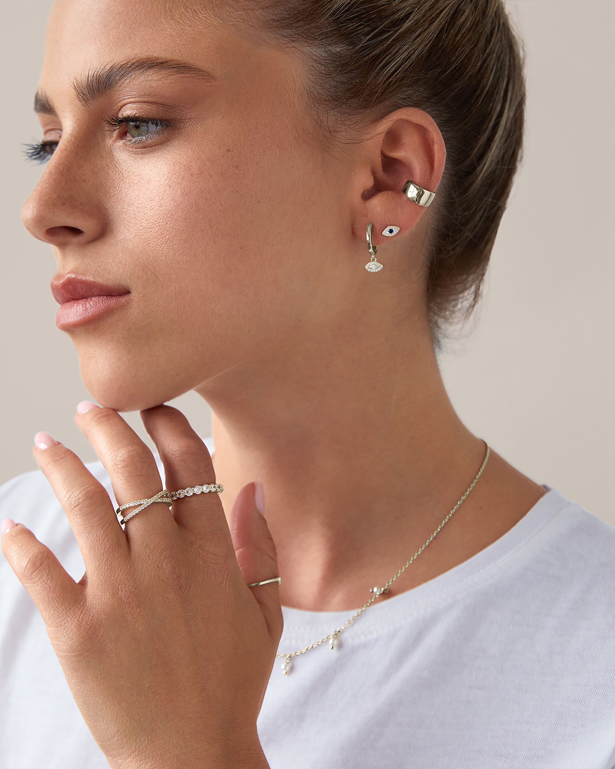 Evil Eye Screw Back Stud – PAVOI