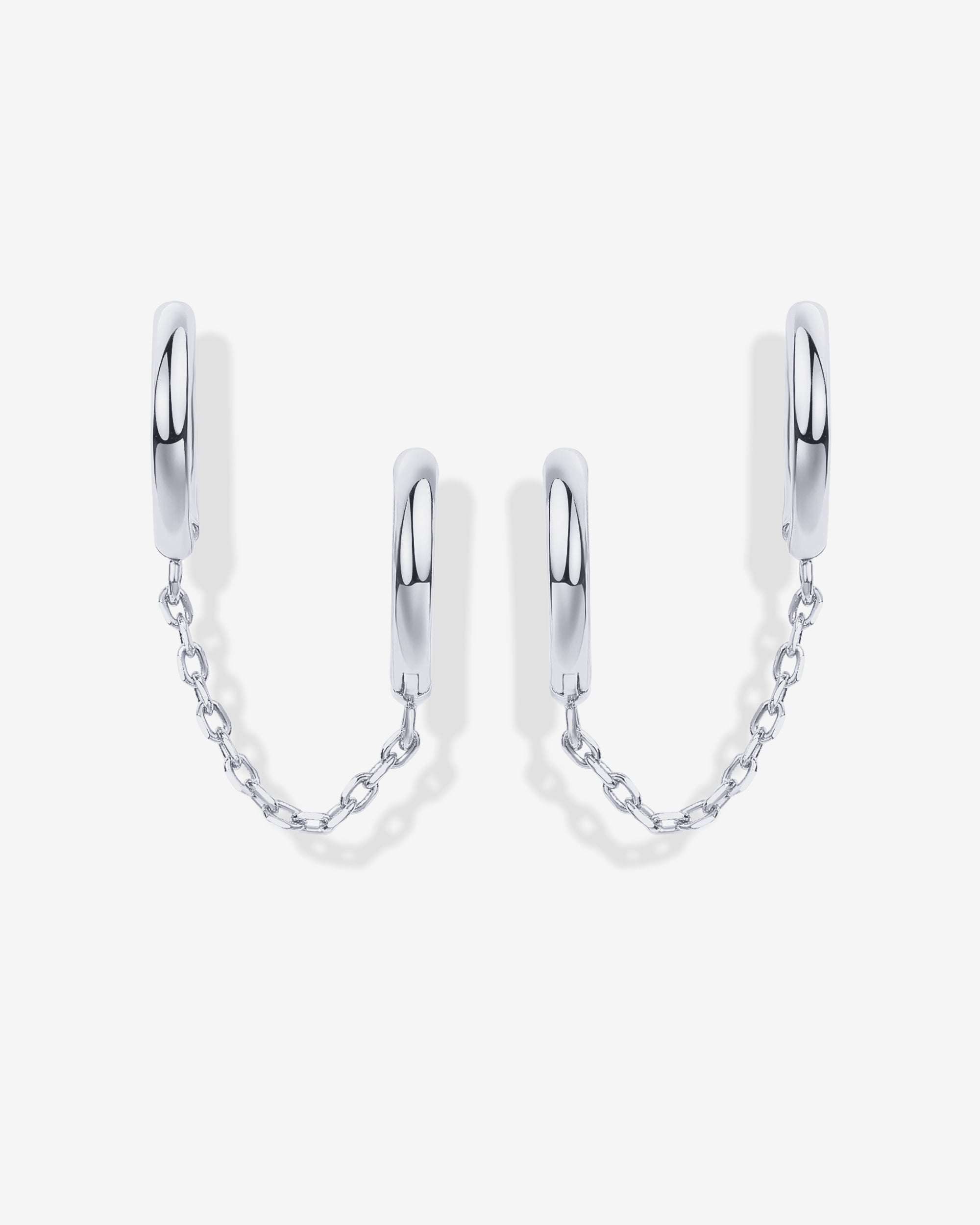 人気ブランド【PAVOI】CZ Double Half Huggieピアスセット Amazon.com: PAVOI 14K Rose Gold Chain Earrings for Women