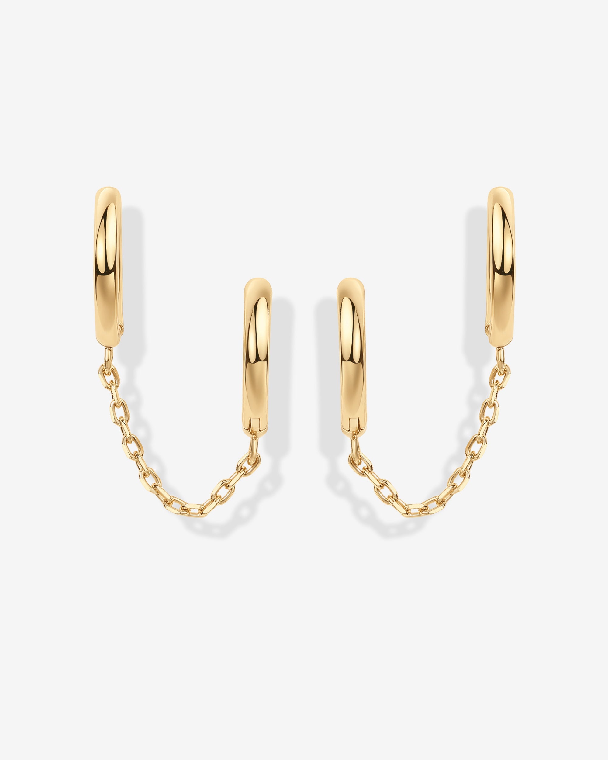 人気ブランド【PAVOI】CZ Double Half Huggieピアスセット Amazon.com: PAVOI 14K Rose Gold Chain Earrings for Women