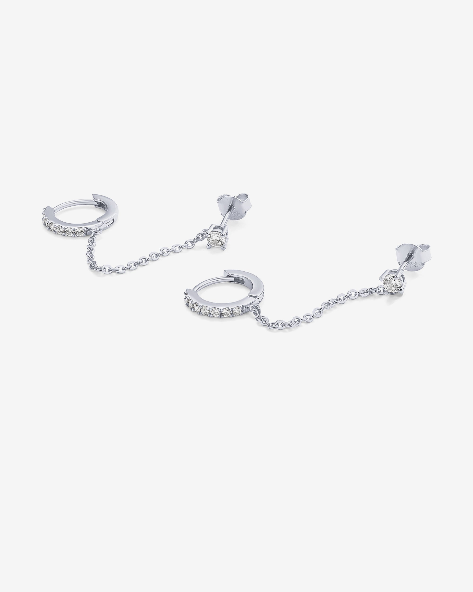 人気ブランド【PAVOI】CZ Star Dangle Chain Huggie Hoopピアス Amazon.com: PAVOI 14K Rose Gold Chain Earrings for Women
