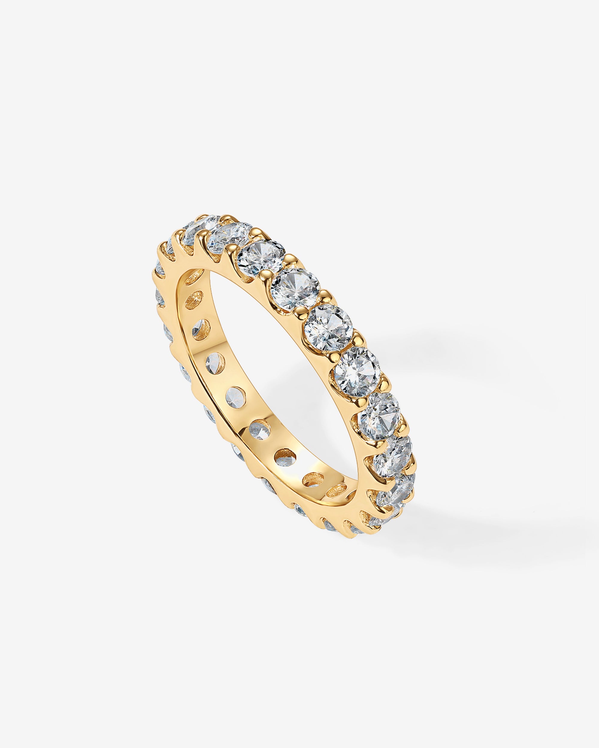 Cubic Zirconia Stackable Eternity Ring – PAVOI Cubic Zirconia Stackable Eternity Ring – PAVOI