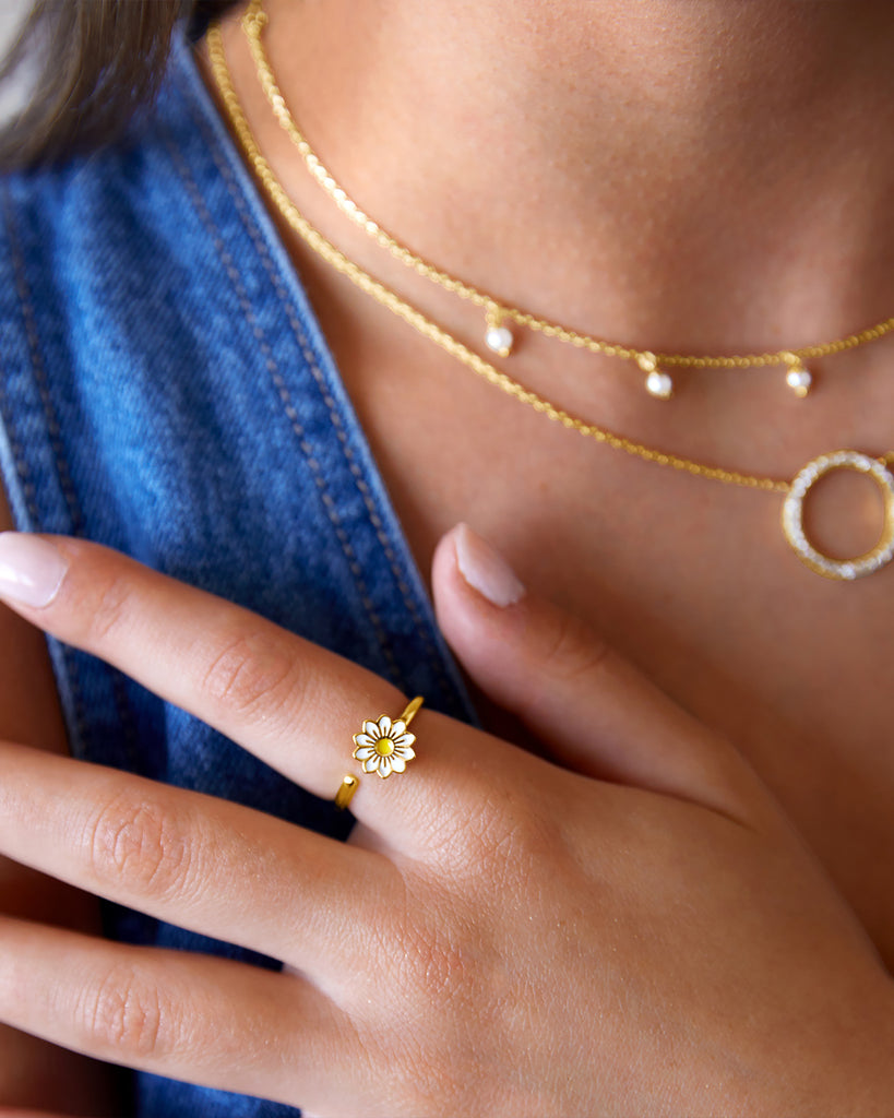 Floral Anxiety Ring  Rings 