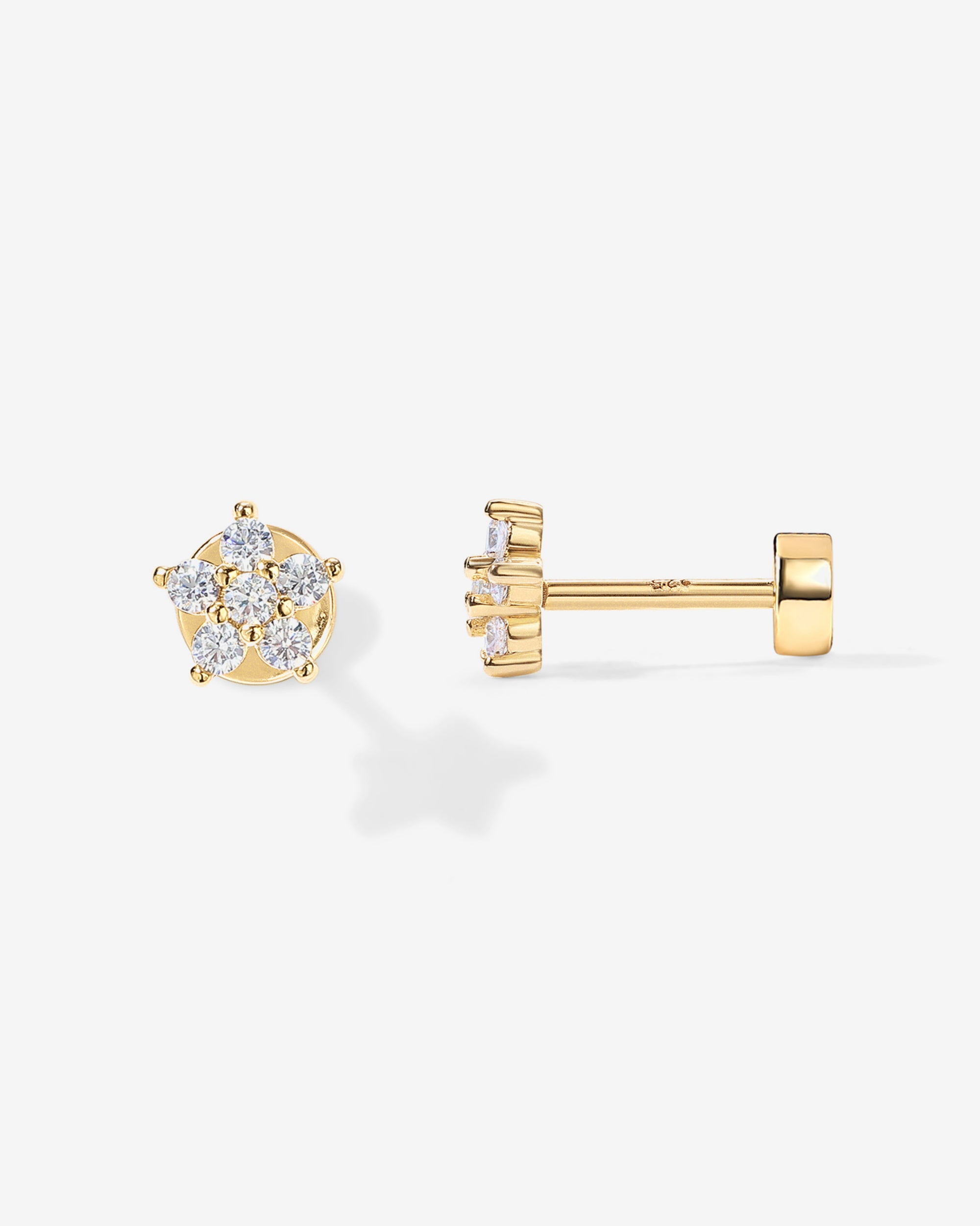 14k White Gold Pearl & Diamond Vintage Screw Back Earrings by Everts  Jewelers | eBay