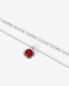 #Variant_White Gold / Carnelian