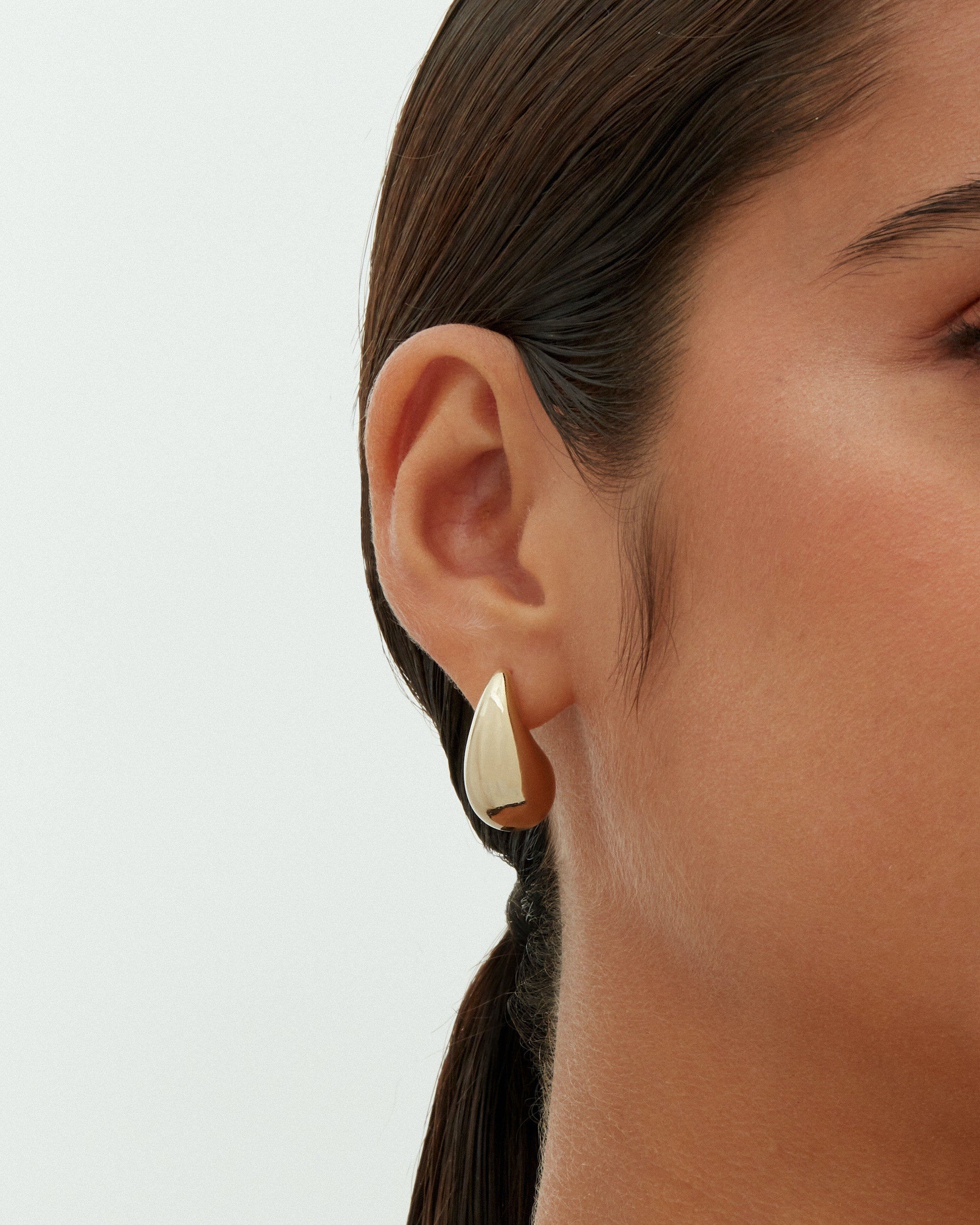 Teardrop Hoop Earrings – PAVOI - Main Image