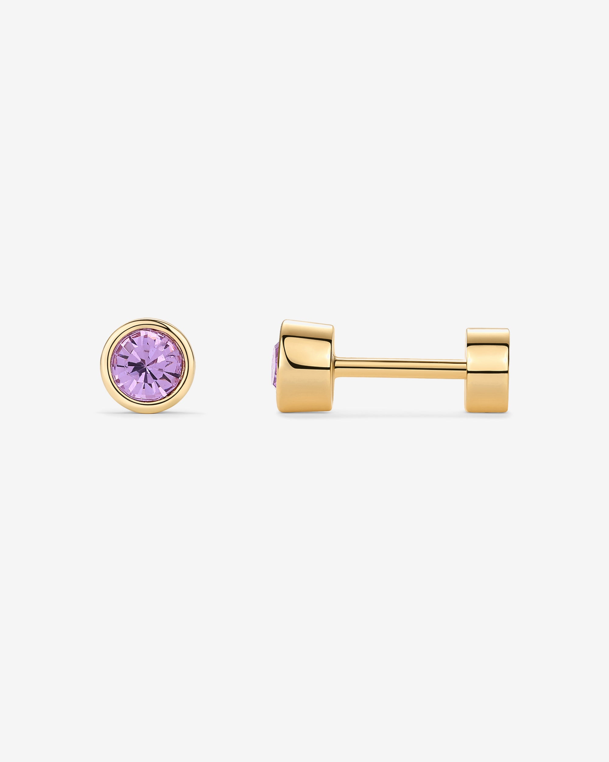 Tiny Flower Screw Back Gold Stud Earrings for Women by PAVOI