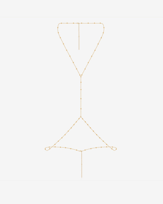 Beaded Layered Body Chain