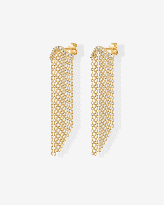Chain Crawler Dangle Earrings