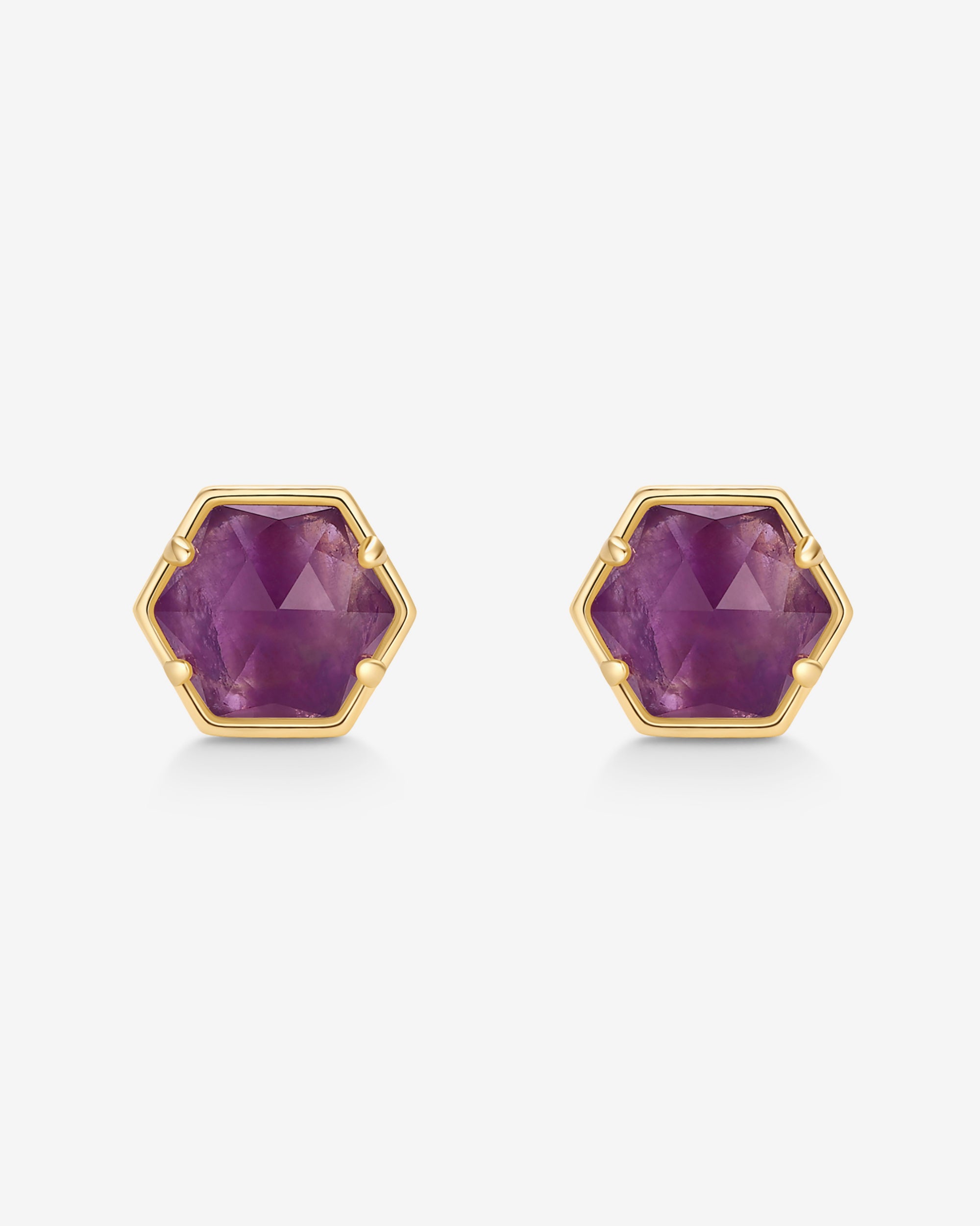 人気ブランド【PAVOI】Hexagon Gemstone Studピアス Hexagon Gemstone Stud Earrings – PAVOI