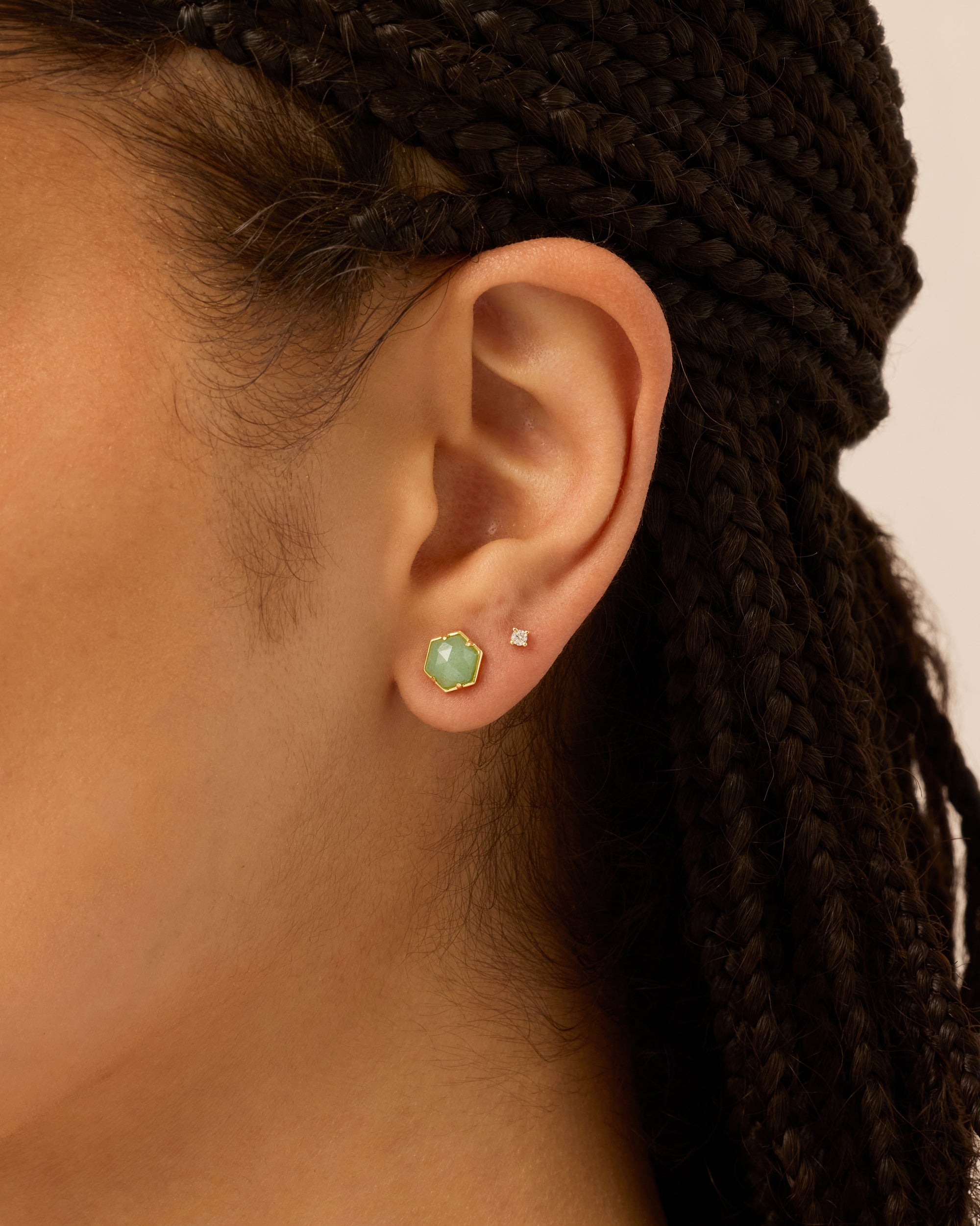 人気ブランド【PAVOI】Hexagon Gemstone Studピアス Hexagon Gemstone Stud Earrings – PAVOI