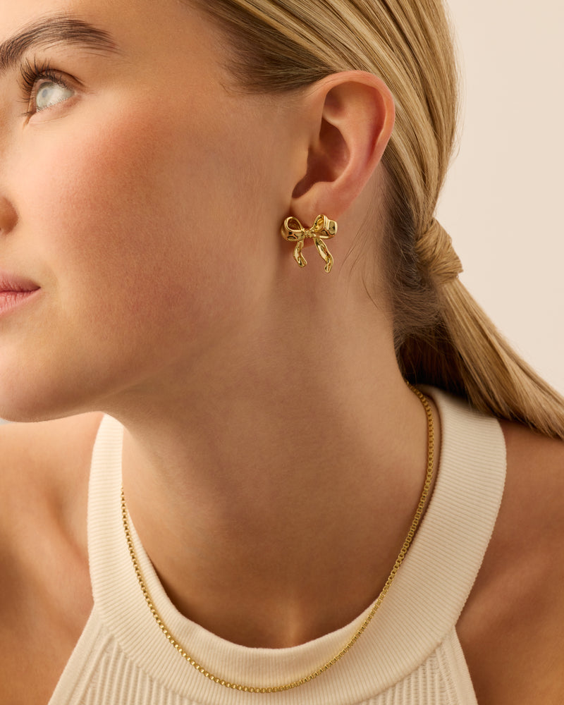 Coquette Bow Stud Earrings
